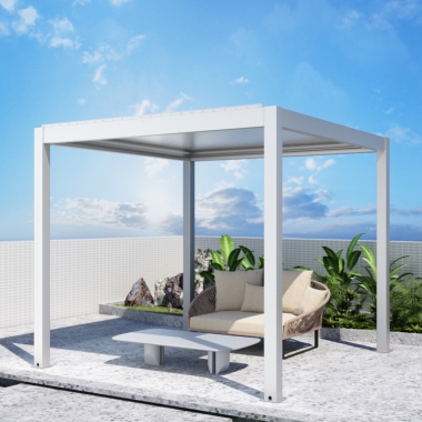 Remote Control Waterproof Electric Balcony Motorized Roof Sunshade Gazebo Pergola Awning