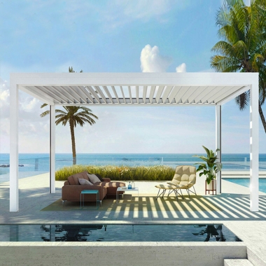 Bioclimatica Pergola Alluminio 3X4 Waterproof motorized adjustable aluminum bioclimatic pergola