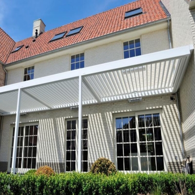 3x3m Motorized Garden Gazebo Aluminium Pergola Customized Size Terrace Louver Roof