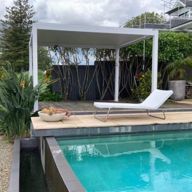 2021 Unique new arrivals aluminum bioclimatic motorised pergola with solar power LED light