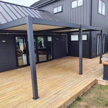 Luxury Motorised Opening Roofs Canopy Shade Aluminium Pergola Louver Roof for Patio Cover