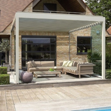 Customized Sizes Wind Blackout Motorized Zip Track Blinds Outdoor Garden Zip Roller Blinds