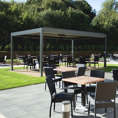 Custom Made 100% Rain Proof Pergola Gazebo With Rain Sensor