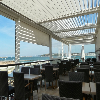 custom motorized adjustable weatherproof patio roof modern aluminum louver pergola