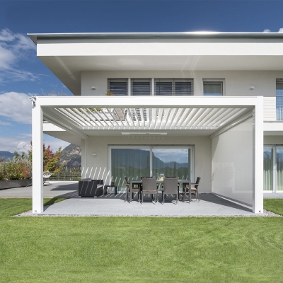 Waterproof/Rainproof aluminum patio cover louver roof awning louvre system