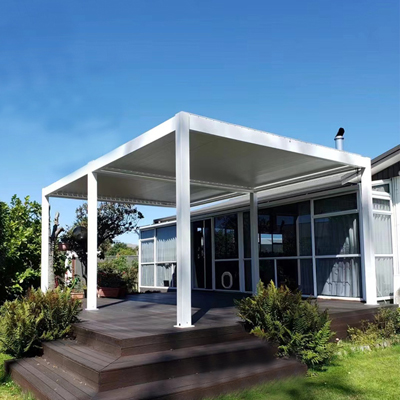 6x4m White Outdoor Bioclimatic Pergola System
