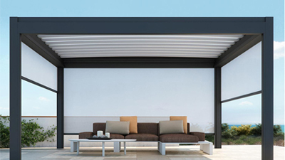 What kind of material is good for the courtyard pergola