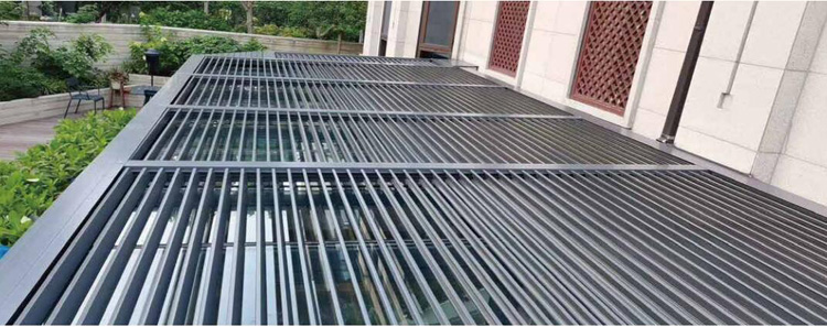 CXD-90 retractable dimming louver