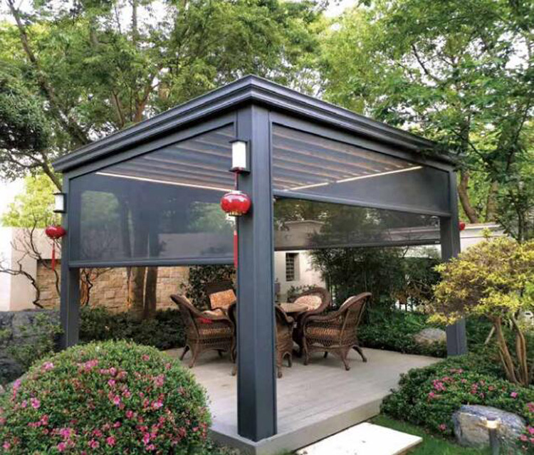 European rain-proof pergola