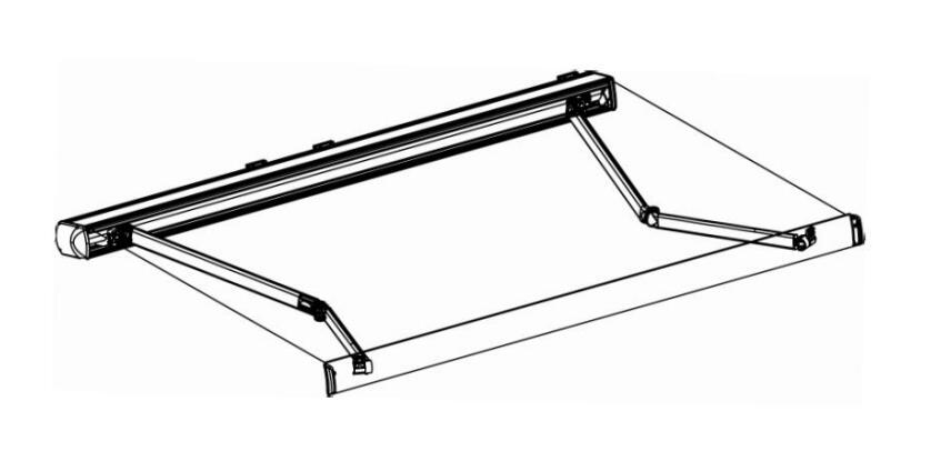 Full cassette retractable awning