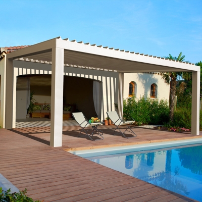 Rainproof Patio Electric Metal Aluminium Pergolas Cover For Outdoor Living