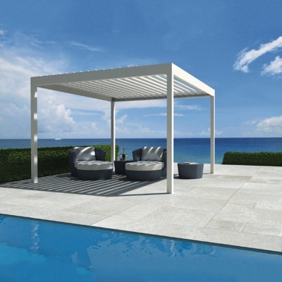 OEM Size waterproof aluminum patio roof deck pergola 4x3