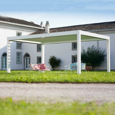 Aluminum electric outdoor garden waterproof louvre roof pergola gazebo