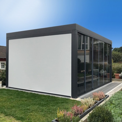 4x3 Motorized outdoor remote control aluminium pergola bioclimatic price