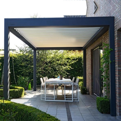 Outdoor roof terrace patio gazebo pergola aluminum 4x3