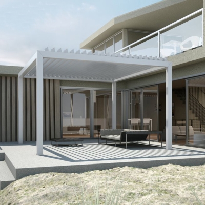 Motorized bioclimatic aluminium outdoor waterproof louvre pergola prices