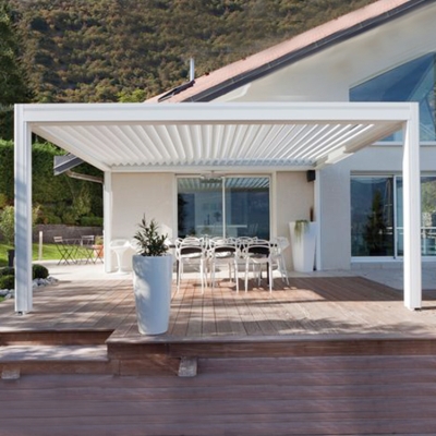 Remote control roof motorized aluminum pergola outdoor patio roof
