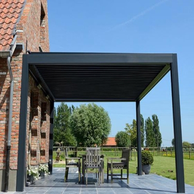 DIY Modern design aluminium louver motorized pergola roof terrace