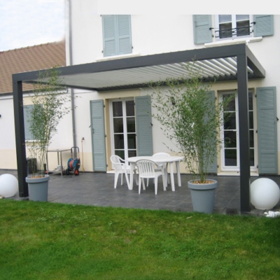 Aluminum decking opening roof motorised outdoor pergola roof system price