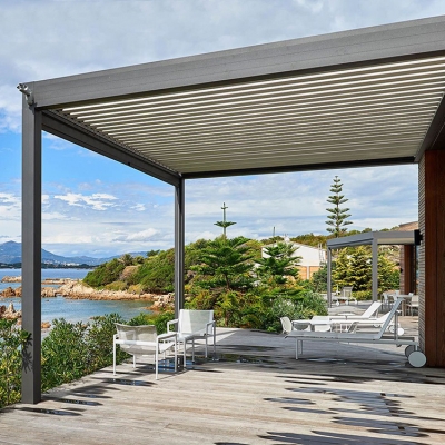 3x3 Garden patio backyard gazebo louvre pergola bioclimatica aluminium