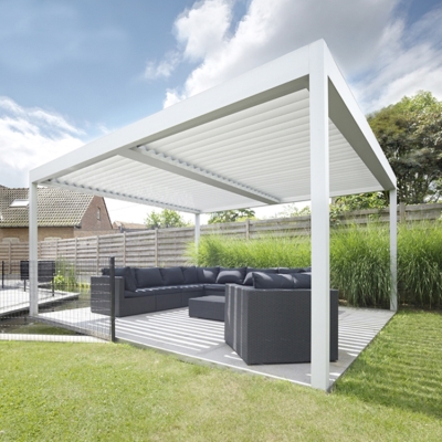 Garden waterproof electric louvre bioclimatic pergola aluminum supplier price