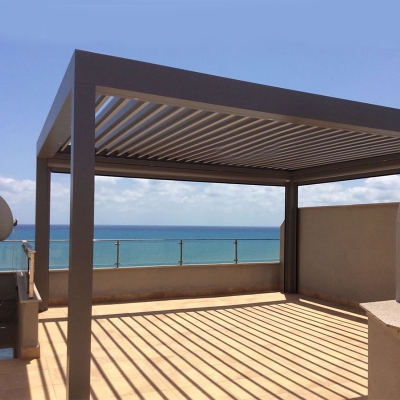 customized bioclimatic aluminium outdoor waterproof pergola covers
