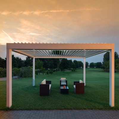 Modern Motorised Pergola arbours Aluminium Outdoor Gazebo for Garden