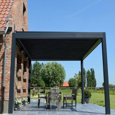 Modern outdoor adjustable aluminium gazebo pergola systems designs