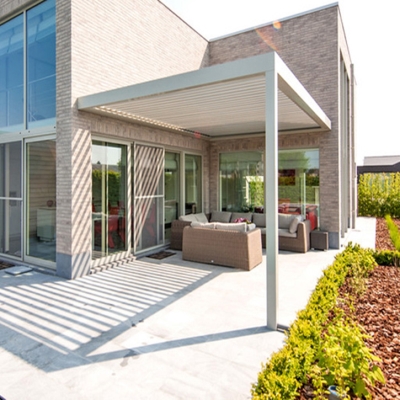 Sunshades patio roof bioclimatic aluminum louvre waterproof pergola covers designs