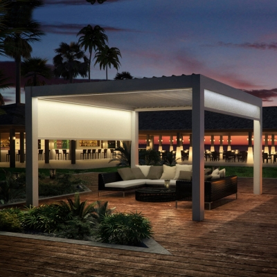 BLD remote control patio cover electric aluminum bio-climatic pergola terrace roof