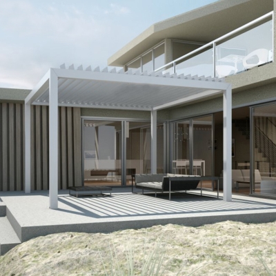 New Design Bioclimatic Pergola/outdoor pergola roof system/Adjustable Shutter Pergola