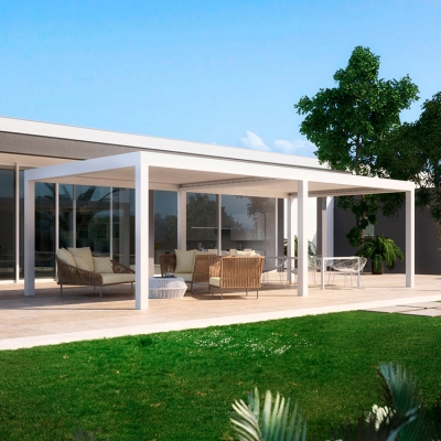 Adjustable Pergola Louvered Roof Outdoor Aluminum Motorized Bioclimatic Pergola
