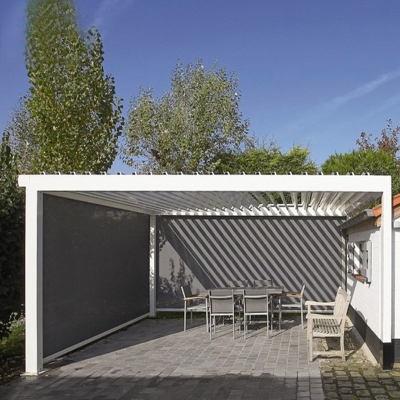 2021 New design waterproof aluminium pergola automatic louver roof outdoor
