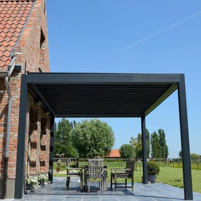 Cheap Price Louvre Bioclimatic Retractable Pergolas Electric