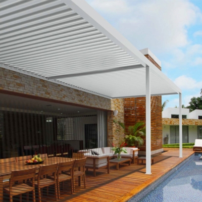 Automatic Louver Swimming Pool Roof Waterproof Pergola