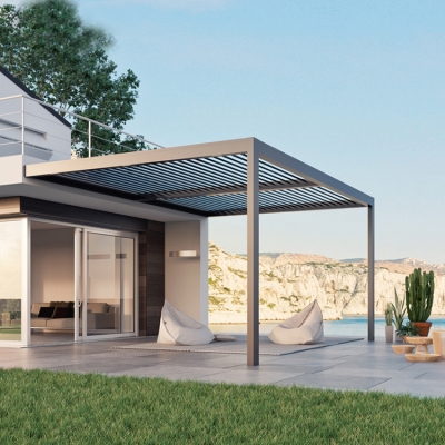 Australian Hot Sell Customize Aluminum Opening Louver Roof Motorized Pergola