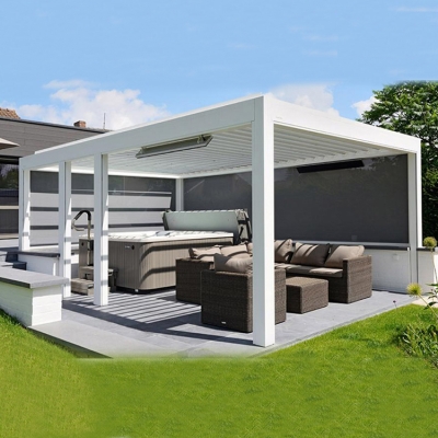 Bioclimatic Aluminum Pergola Outdoor Patio Roof With Remote Control System