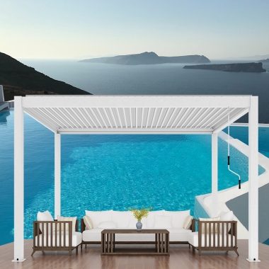 pergola bioclimatique aluminium 6x3m pergola aluminium motorized winter