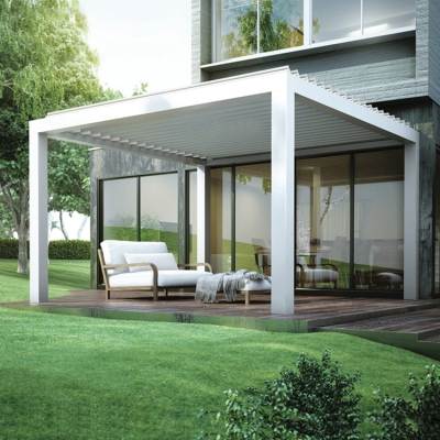 Easily Assembly Kitset Aluminium Opening Louver Roof Pergola Motorised