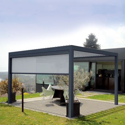 Electric Louver Roof Alluminio  Pergola Kits for High Class Hotel
